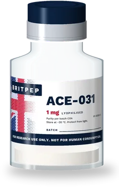 ACE-031 research peptide vial